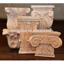 Indoor decor wood capitals and carved wood capitals